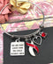 Red & White Ribbon - You More Loved Than You Could Possibly Know - Rock Your Cause Jewelry