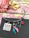 Pink & Teal (Previvor) Ribbon Bracelet - You Are More Loved Than You Could Possibly Know - Rock Your Cause Jewelry