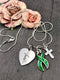 Green Ribbon Necklace Faith Necklace - Rock Your Cause Jewelry