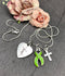 Lime Green Ribbon Faith Necklace - Rock Your Cause Jewelry
