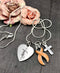Peach Ribbon Faith Necklace - Rock Your Cause Jewelry