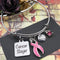 Pink Ribbon Cancer Slayer Charm Bracelet - Rock Your Cause Jewelry