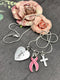 Pink Ribbon Faith Necklace / Breast Cancer Survivor - Rock Your Cause Jewelry