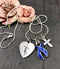 Periwinkle Ribbon Necklace -  Faith Necklace  / Encouragement Gift - Rock Your Cause Jewelry