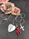 Red Ribbon Faith Necklace - Rock Your Cause Jewelry