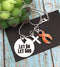 Orange Ribbon Necklace - Let Go, Let God - Rock Your Cause Jewelry