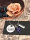 Violet Purple Ribbon Necklace - I Am With You Always - Matthew 28:20 - Rock Your Cause Jewelry