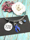 Periwinkle Ribbon Charm Bracelet – She Believed She Could, So She Did - Rock Your Cause Jewelry