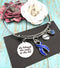 Periwinkle Ribbon Charm Bracelet – She Believed She Could, So She Did - Rock Your Cause Jewelry