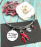 Red Ribbon Bracelet - She Believed She Could, So She Did - Rock Your Cause Jewelry