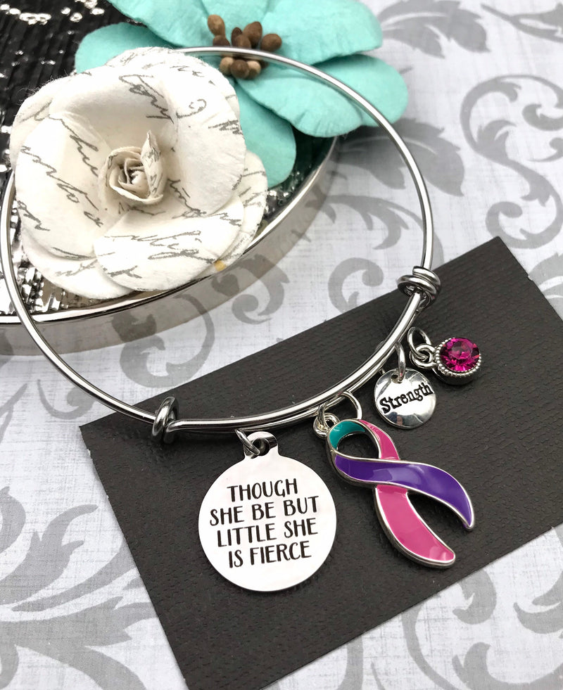 Pink Purple Teal (Thyroid Cancer) Ribbon Pin - Lapel, Lab Coat, Hat Pi –  Rock Your Cause Jewelry