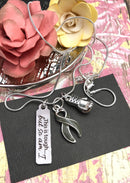 Gray (Grey) Ribbon Necklace - This is Tough ... But so Am I - Rock Your Cause Jewelry