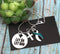 Teal & White Ribbon Charm -  Let Go, Let God Necklace - Rock Your Cause Jewelry