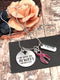Burgundy Ribbon Necklace - I Am With You Always - Matthew 28:20 - Rock Your Cause Jewelry