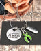 Lime Green Ribbon Necklace - I Am With You Always - Matthew 28:20 - Rock Your Cause Jewelry