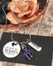 Violet Purple Ribbon Necklace - I Am With You Always - Matthew 28:20 - Rock Your Cause Jewelry