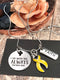 Yellow Ribbon Necklace - I Am With You Always - Matthew 28:20 - Rock Your Cause Jewelry