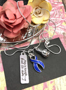 Periwinkle Ribbon - This is Tough, But So Am I Necklace - Rock Your Cause Jewelry