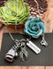 Gray (Grey) Ribbon Necklace - Boxing Glove / Warrior - Rock Your Cause Jewelry