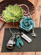 Teal Ribbon Boxing Glove Necklace - Rock Your Cause Jewelry