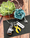 Yellow Ribbon Boxing Glove Necklace - Rock Your Cause Jewelry