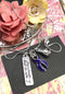 Violet Purple Ribbon Necklace - This is Tough, But So Am I - Rock Your Cause Jewelry