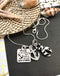 Zebra Ribbon Necklace - Family is the Anchor That Holds Us Through Life's Storms - Rock Your Cause Jewelry