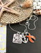 Orange Ribbon Necklace - Family is the Anchor That Holds Us Through Life's Storms - Rock Your Cause Jewelry