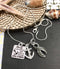 Gray (Grey) Ribbon Necklace - Family is the Anchor that Holds Us Through Life's Storms - Rock Your Cause Jewelry