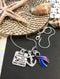 Blue & Purple Ribbon - Family is the Anchor That Hold Us Through Life's Strorms - Rock Your Cause Jewelry