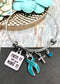 Teal Ribbon Faith It Till You Make It Charm Bracelet - Rock Your Cause Jewelry