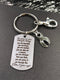 Gray (Grey) Ribbon Keychain - Don't Give Up Encouragement Gift - Rock Your Cause Jewelry