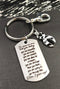 Zebra Ribbon Encouragement Quote Keychain / Don't GIve Up - Rock Your Cause Jewelry