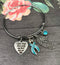 Light Blue Ribbon Sympathy / Memorial Charm Bracelet - Your Wings Were Ready, My Heart Was Not - Rock Your Cause Jewelry