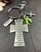 Lime Green Ribbon Keychain - Serenity Prayer / God Grant Me - Rock Your Cause Jewelry