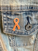 Orange Ribbon / Lapel Hat Pin - Rock Your Cause Jewelry