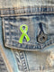 Lime Green Ribbon / Lapel Hat Pin - Rock Your Cause Jewelry