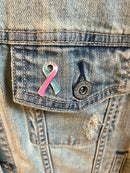 Light Blue and Pink Ribbon Pin / Baby Loss Awareness, Miscarriage / Male Breast Cancer Survivor / Infertility /  Lapel Pin - Rock Your Cause Jewelry