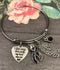 Black Ribbon Sympathy / Memorial Bracelet  - Your Wings Were Ready, My Heart Was Not - Rock Your Cause Jewelry
