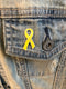 Yellow Ribbon / Lapel Hat Pin / Osteosarcoma Survivor Awareness / Endometriosis / Liver Cancer / Sarcoma / Spina Bifida / Military - Rock Your Cause Jewelry