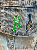 Green Ribbon / Lapel Hat Pin - Rock Your Cause Jewelry