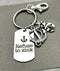 Zebra Ribbon Encouragement Keychain / Refuse to Sink - Rock Your Cause Jewelry