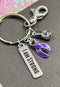 Pick Your Ribbon Keychain - I am Strong / Boxing Glove Fighter - Rock Your Cause Jewelry