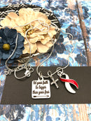 Pick Your Ribbon Necklace - Let Your Faith be Bigger than Your Fear - Rock Your Cause Jewelry