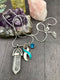 Pick Your Ribbon Necklace - Healing Clear Crystal Quartz Pendant - Rock Your Cause Jewelry