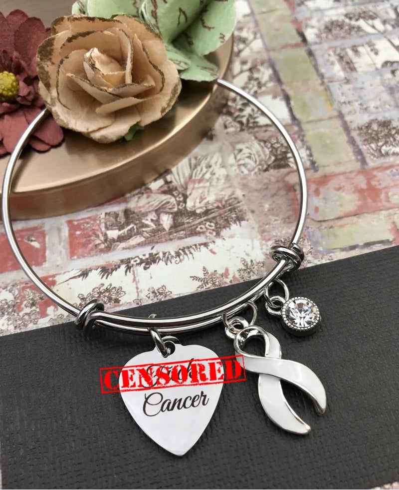 Pick Your Ribbon Bracelet - Fuc* Cancer Charm Bracelet - Rock Your Cause Jewelry