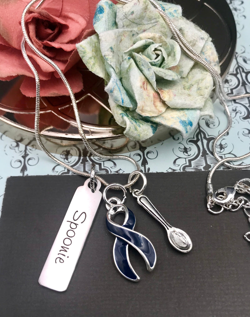 Pick Your Ribbon Necklace - Spoonie Necklace - Rock Your Cause Jewelry