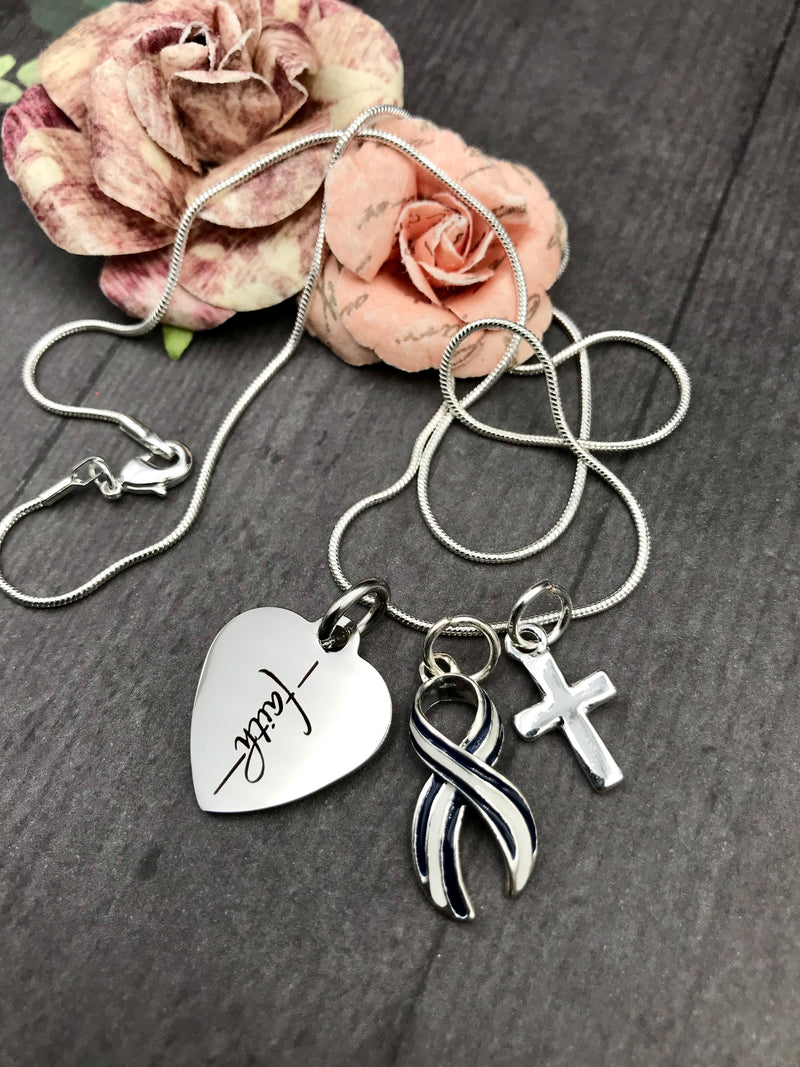 Pick Your Ribbon Necklace - Faith - Rock Your Cause Jewelry
