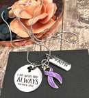 Pick Your Ribbon Necklace - I Am With You Always - Rock Your Cause Jewelry