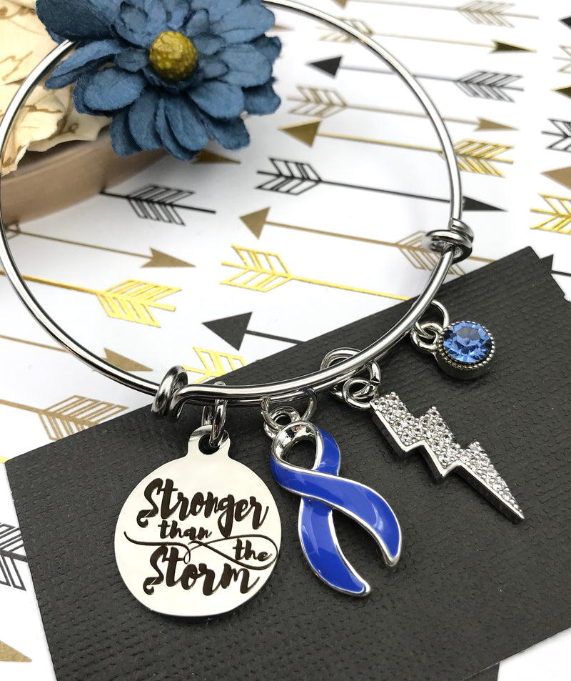 Pick Your Ribbon Bracelet - Stronger than Storm - Rock Your Cause Jewelry